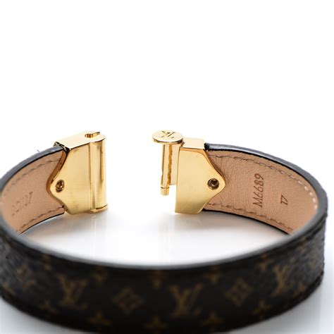 louis vuitton nano bracelet|louis vuitton leather monogram bracelet.